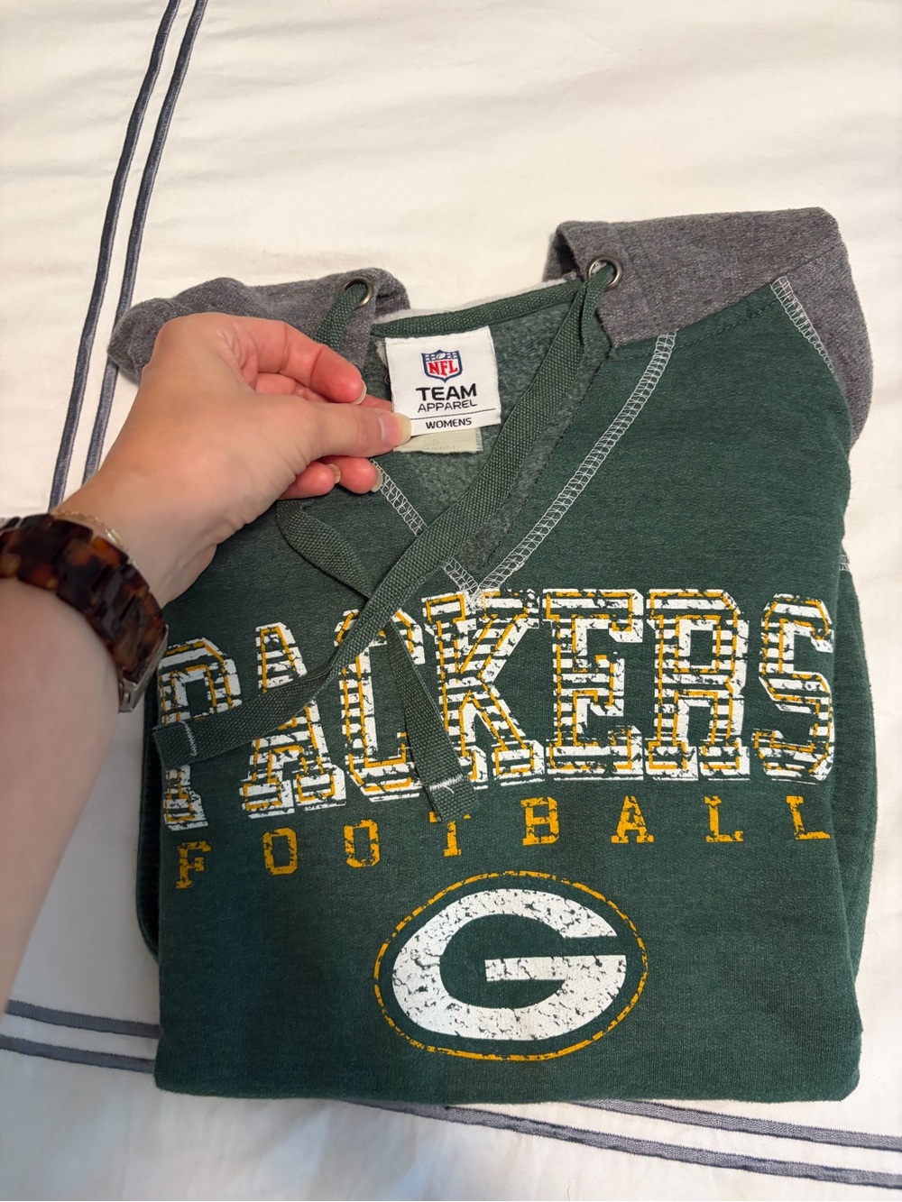 NFL Green and Gray Green Bay Packers Pullover Hoodie